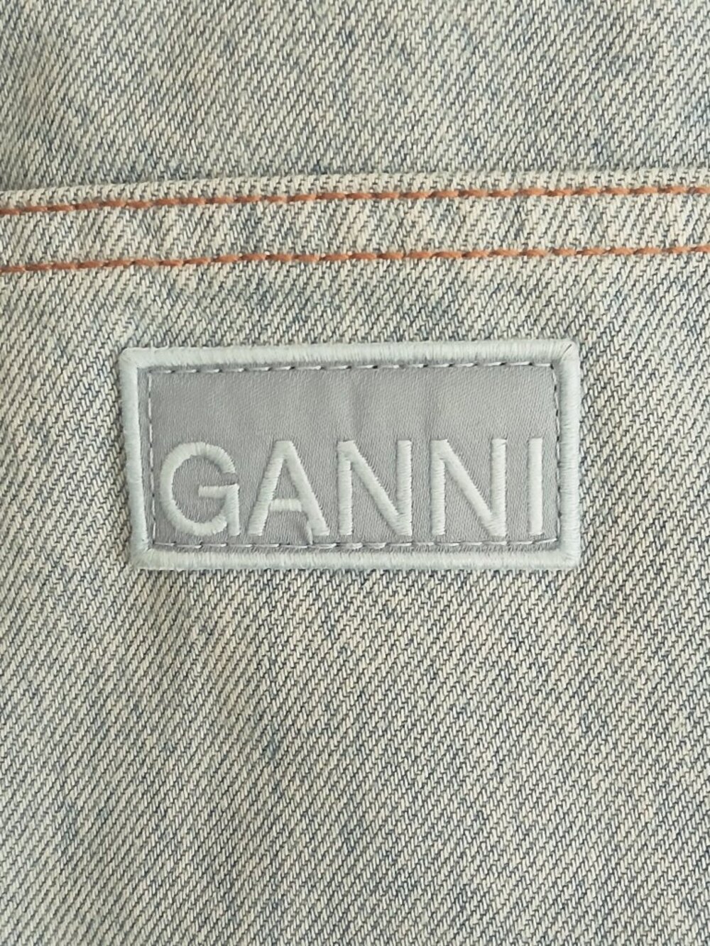 GANNI Scandi-chic Two-Tone Stary Jeans In Cutline Bleach Size 30 - Picture 7 of 10